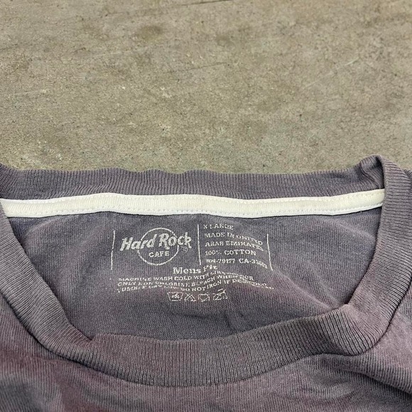 Hard Rock Cafe Men's Grey Short Sleeve Graphic Shirt Size XL - Picture 3 of 6